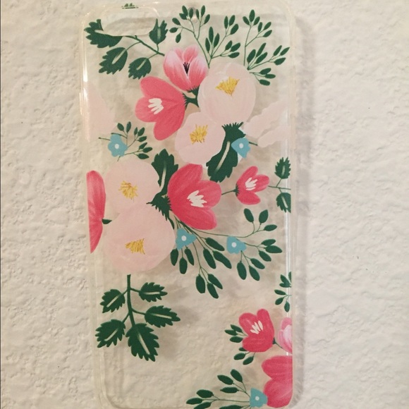 Flowered silicon iPhone 6 Plus case