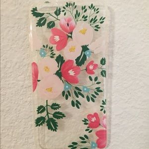 Flowered silicon iPhone 6 Plus case