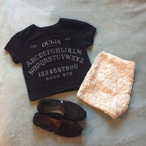 Ouija board crop top