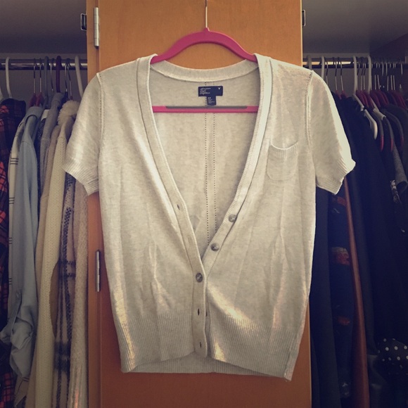 American Eagle Short-Sleeved Cardigan