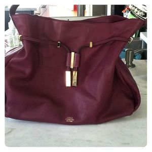 Vince Camuto Arora-Pleated Belt Drawstring Bag