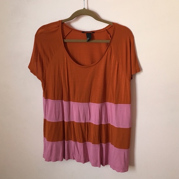 Oversized color block tee