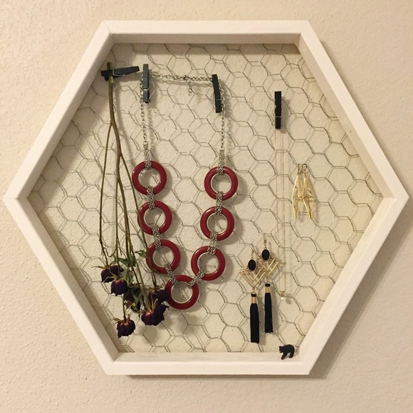 Nautical inspired deep red statement necklace