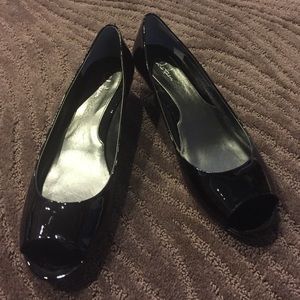 Cole Haan Black Patent Wedge!