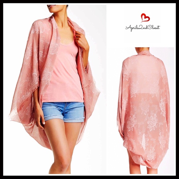 ❌SOLD❌KIMONO CARDIGAN Long Cardi Cocoon Coverup - Picture 8 of 8