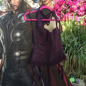 Purple full corset