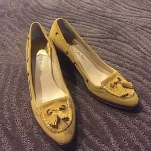 Gorgeous Mustard Yellow Cole Haan Wedges!