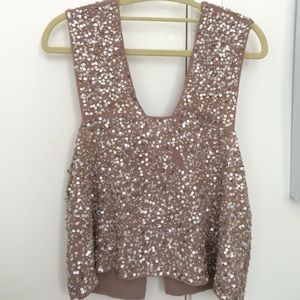 Zara sequin top