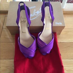 Christian Louboutin sling back pumps