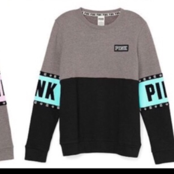 MAJOR ISO PINK COLORBLOCK CREW SWEATSHIRT
