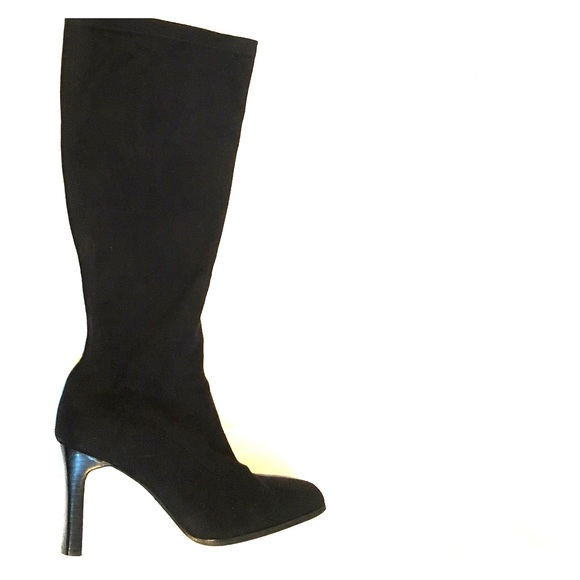 BEAUTIFUL Black Sued Boots💋Lowest Price💋