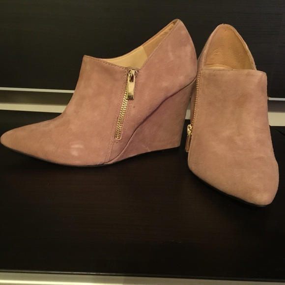Never worn suede booties