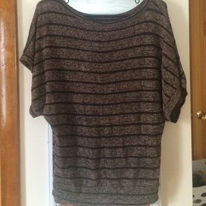 Sweater, wide sleeves, greenish-gray