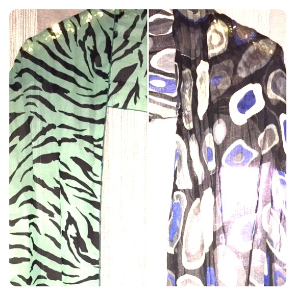 2 scarves! Fun prints :)