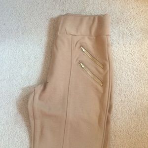 Tan high waisted pants