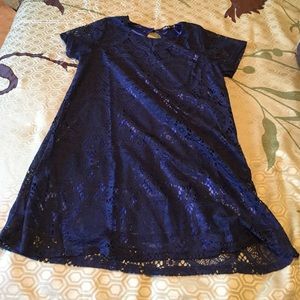 Navy and blue tunic