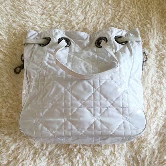 Dior White Quilted Tote - Picture 2 of 5