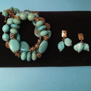 Bracelet and earring set