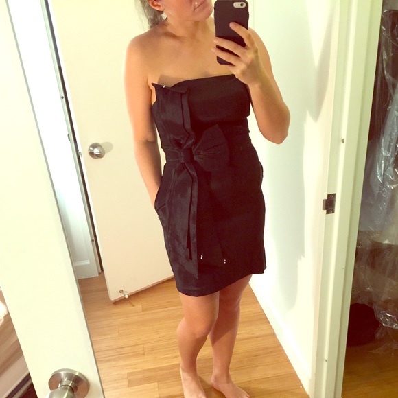 Black mini-dress