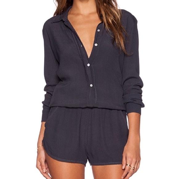 NWT Vintage Grey Monrow Romper