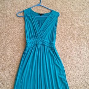 Teal maxi dress
