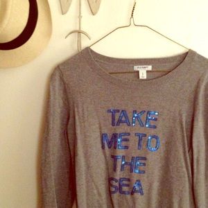 Old Navy "Take Me To The Sea" sequin sweater 🌊