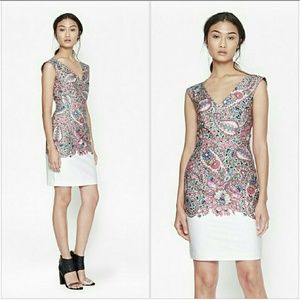 ▪ nwt ▪ sundown border fitted dress