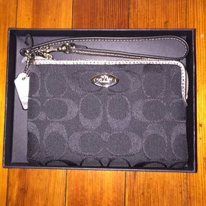 Black Coach Wristlet