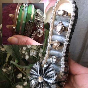 Jewelry lot with four 925 rings 💋✨💋