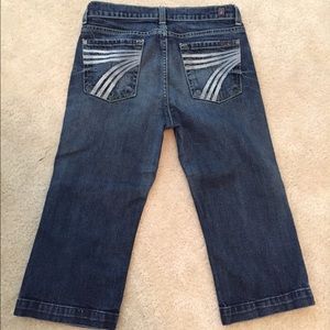 7 for all mankind youth sz 14 crop dojo capris