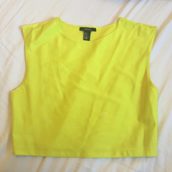 Forever 21 neon crop top