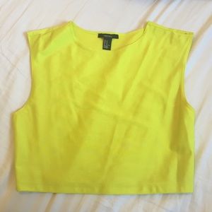 Forever 21 neon crop top