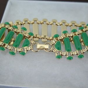 Green tracks bracelet