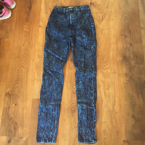 Aphrodite Acid Wash High Waisted Jeans