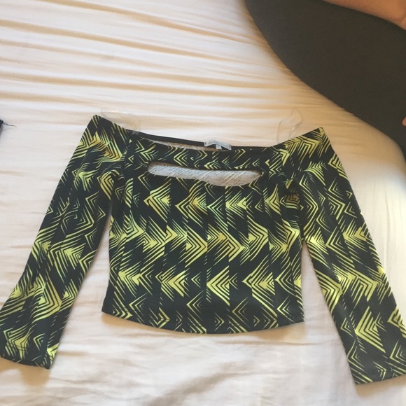 Geometric crop top