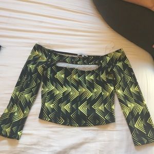 Geometric crop top