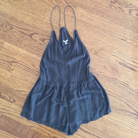 Grey ecoté romper from Urban Outfitters