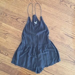 Grey ecoté romper from Urban Outfitters