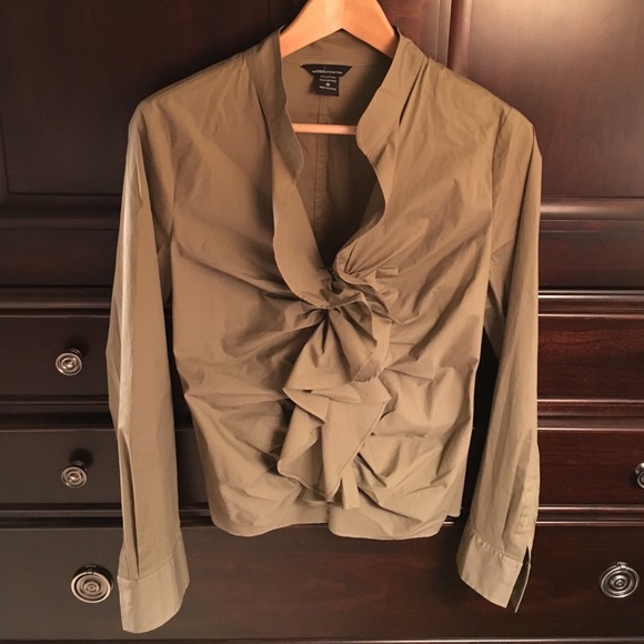 Moda International Tops - Express fitted ruffle blouse Moda International Tops - Express fitted ruffle blouse