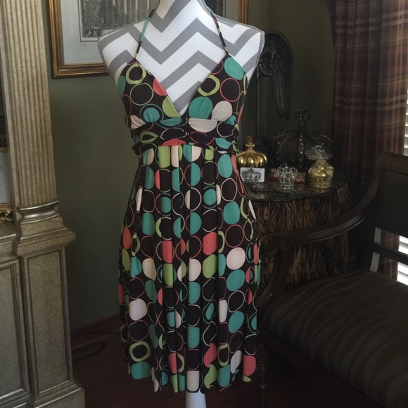 I.N. San Francisco Dresses & Skirts - Sun dress with colored dots