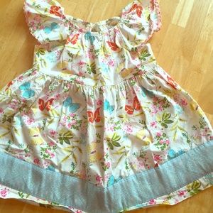 Matilda Jane Girls Sz 10 All A Flutter Peasant Top