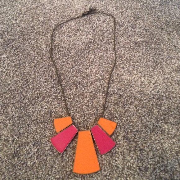 Cute Orange and Pink Necklace - Picture 2 of 3