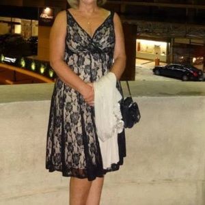 Beautiful Black Lace Dress Sz 12