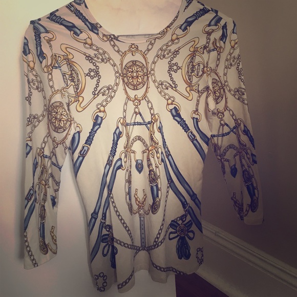 J. McLaughlin stretch 3/4 sleeve top