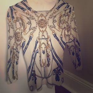 J. McLaughlin stretch 3/4 sleeve top