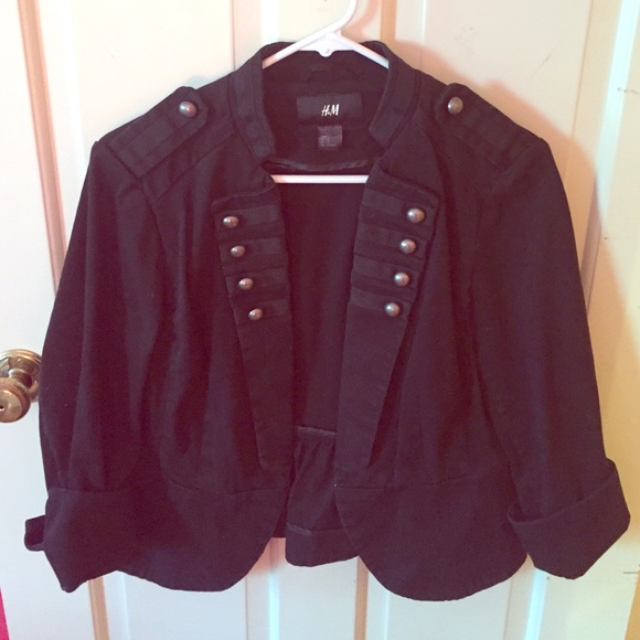 H&M Black Military Jacket