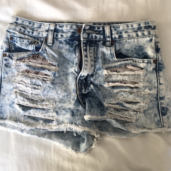 Acid dry Jean shorts