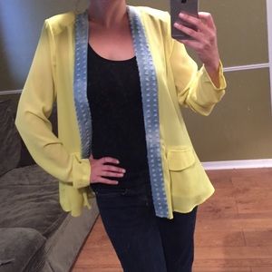 Fun colorful blazer with detail