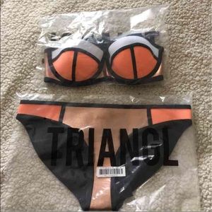 NWT Triangl Bikini- Poppy Melon Rose