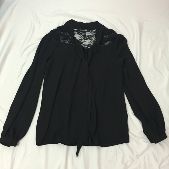 Black long sleeve top